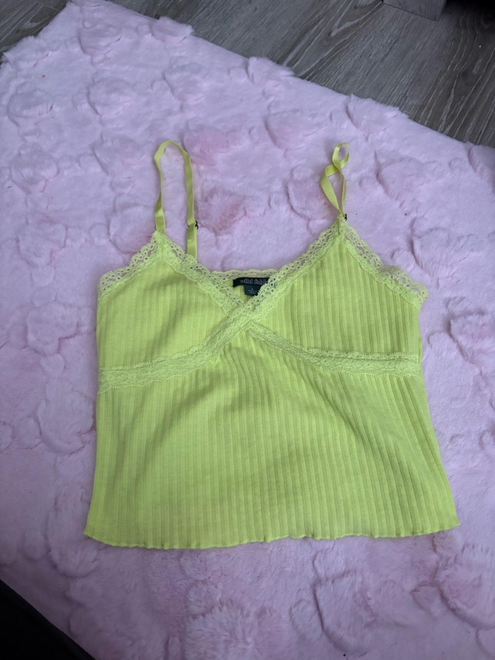 Lime green tank top